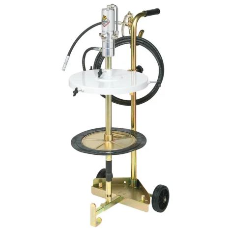 Ensemble pneumatique graisse 50/60kg 50:1 avec pistolet tuyau 4m et chariot 2 roues RAASM (1/2)