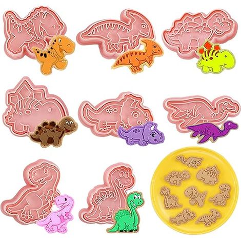 8-teiliges Backformen-Set, tierförmige Ausstechformen, geeignet für Kekse, Gebäck, Fondant und Tortendekorationen