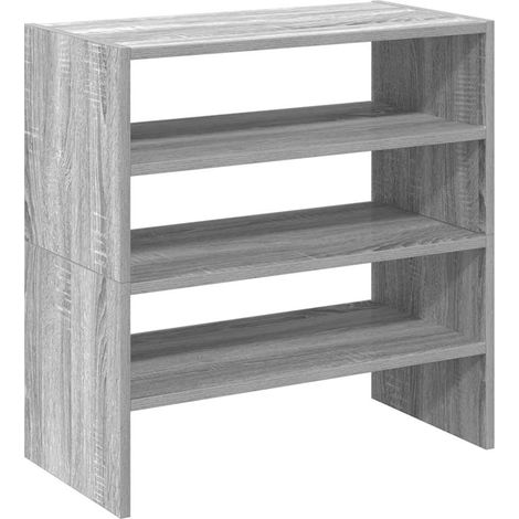 Maison Exclusive - Scarpiere 2 pz Impilabili Grigio Sonoma 60x30x30,5 cm
