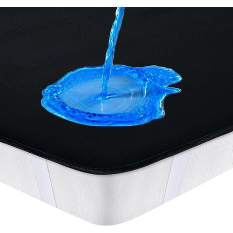 Protège-Matelas 60x120 cm Imperméable, Noir, Alèse Pour Incontinence Lavable, Protection De Lit Imperméable Pour Enfants (1/5)