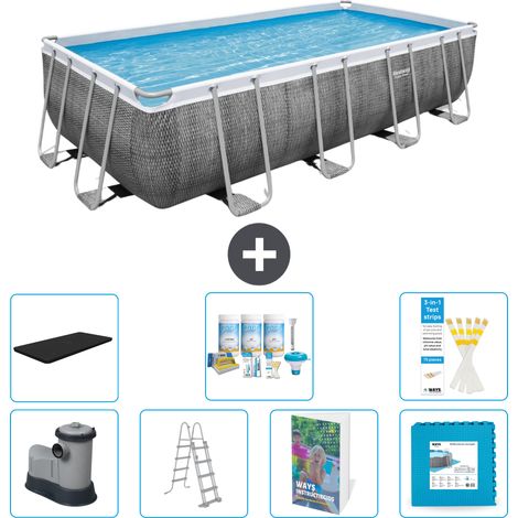 Bestway Power Steel Rechteckig - 549x274x122 cm - 8-teilig  S536 (1/4)