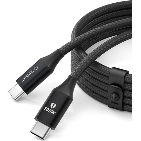 CDX 100W 5A Power Delivery USB-C Kabel 1m - Schwarz (1/2)