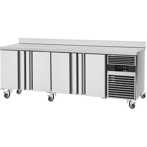 Table réfrigérée adossée positive Tropicalisée 4 portes PREMIUM PLUS - GOLDINOX (1/2)