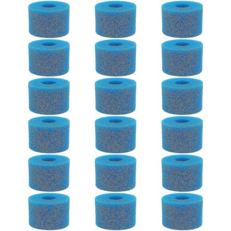 Lot de 18 filtres en mousse lavables et réutilisables pour spa Pure Spa, type S1 (1/5)