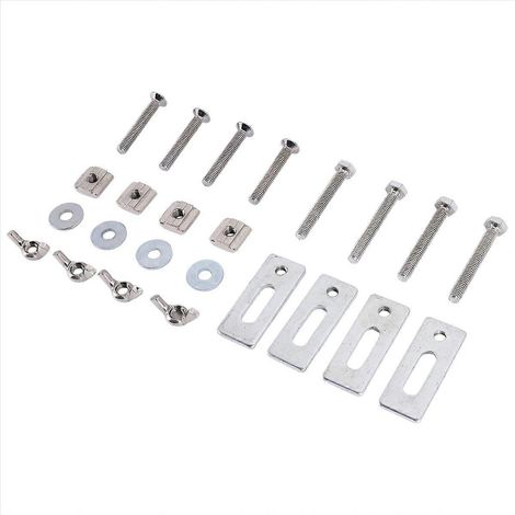 4Pcs T-Rail Mini Serrage Kit Étau Fixation pour Machine Gravure (1/5)