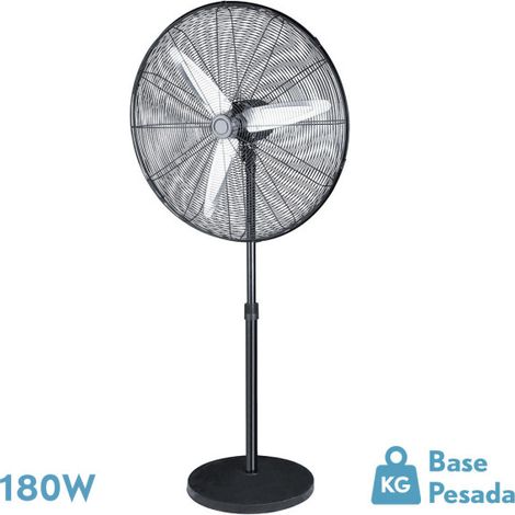 Fan de Fuß alarcon 180w schwarz 3vel 65d 3asp Silber Aluminium schwenkbar und oszillierend