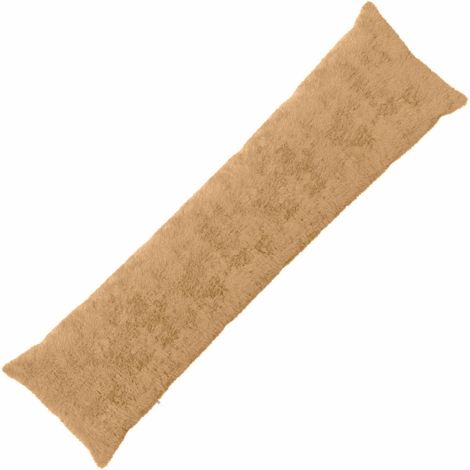 Cushion Cover HEERLEN Taupe 40 x 145 cm Faux Rabbit Fur vidaXL