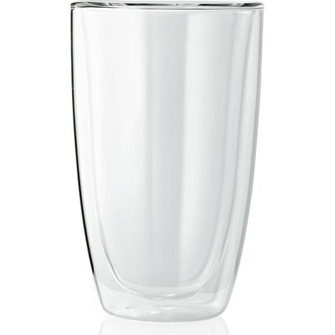 Lot de 2 Verres à café latte en Verre H 136 mm Ø 54 mm - Was Germany