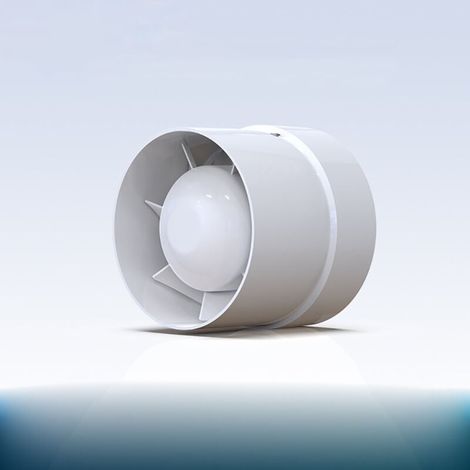 Leiser Luftabsauger, 19 W, energieeffizienter Mischstrom-Kanalventilator für Bad, Lüftungsöffnungen, Gewächshäuser, Zelte, LFI-13S (1/4)