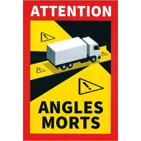 Contrassegno magnetico angoli morti, 1 pz - Camion