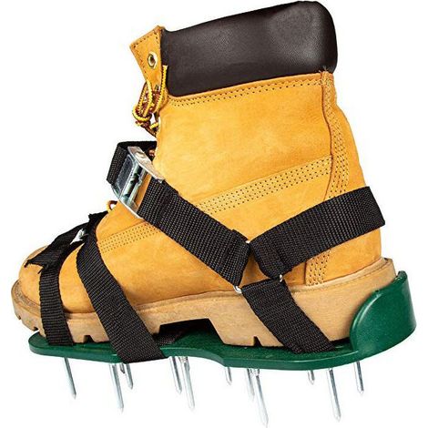 Sandales Aérateur Pelouse, Chaussure à Gazon, Pelouse Ventilateur Scarificateur Gazon Scarificateur Gazon Ongles Chaussures pour Votre Gazon (1/3)