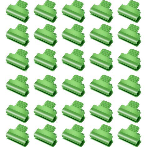 Packung mit 30 Gewächshausnetzclips für Schattierungsschläuche und zusätzliche Stütze für Saisonpflanzen, für Membranen und Reihen, 11 mm (1/5)
