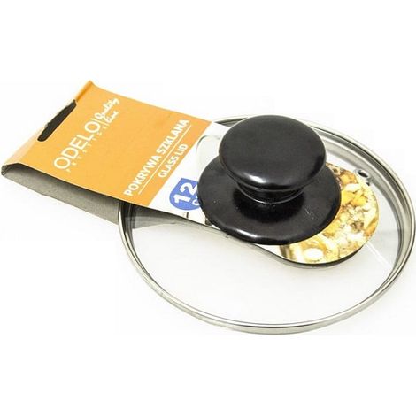 Tapa de vidrio resistente al calor de 12 cm, universal para ollas, sartenes y mangos de plástico.