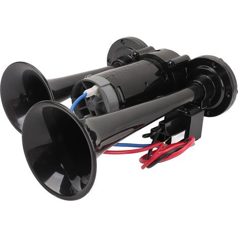 DC24V 130dB Doppelhorn, lauter Klang, robust, einfache Installation, geeignet für LKW, PKW, Zug, Lieferwagen, Yacht. (1/5)