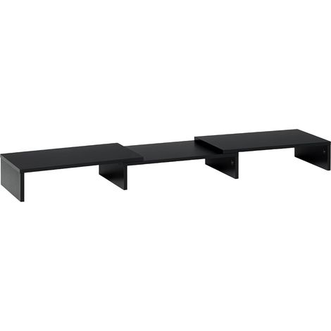 Rehausseur Écran PC Extensible Support d'Écran 80-117 cm Noir (1/5)