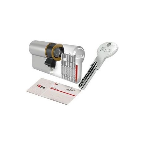 Cilindro iseo r6 plus mm. 35x45 5 chiavi security card - Salone