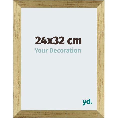 yd. - Cadre photo 24x32 - Or Brillant - MDF - Mura