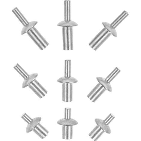 Assortiment Healeved de 130 rivets à tête ronde en aluminium frapper au marteau, doté d'une