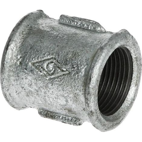 Raccord en fonte malléable manchon 3/4’’ FF/FF