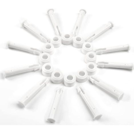 12 goupilles en plastique, pièces de rechange pour piscines Intex, compatibles avec la plupart des piscines à structure tubulaire (5,5 cm)