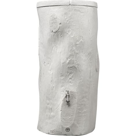 GARANTIA Regentonne WOODSTOCK Baumstamm 250 Liter greywood