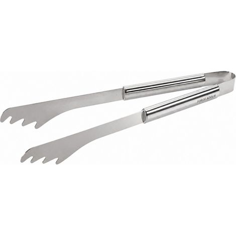 Kurze Edelstahlzange für Plancha.