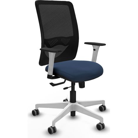 Sedia da ufficio piqueras y crespo Zulema blu navy base bianca (1/2)