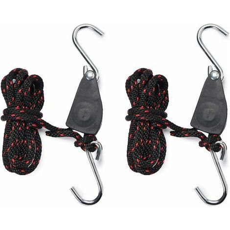 Sangles Cliquet 1/4 pouces Rope Ratchet Pour Lampe de Coissance 2 pièces Corde de Crochet Réglable (1/5)