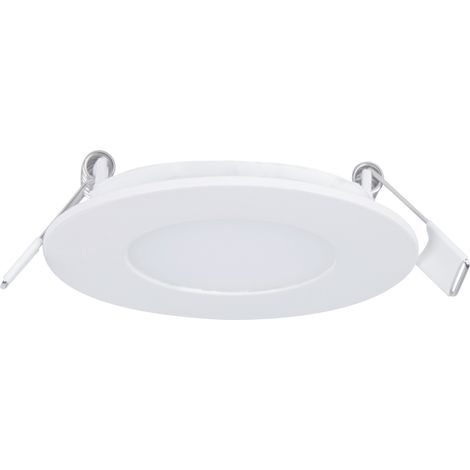 Sulion - Panneau LED Encastrable Rond Extra-Plat Blanc IP44 (1/5)
