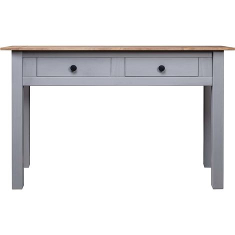 Maison Exclusive - Table console Gris 110x40x72 cm Pin solide Gamme Panama (1/5)