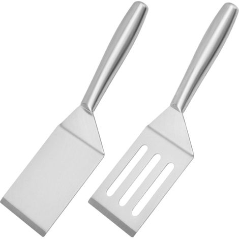 Spatule En Acier Inoxydable - 26.8 X 7.5 Cm - Pour Poisson Oeufs Grillades - Lot De 2 (1/5)