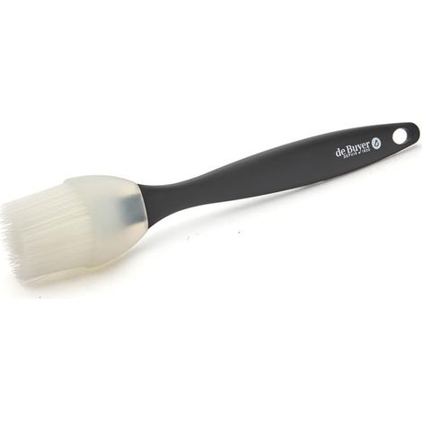 De Buyer Pennello in Silicone da Pasticceria, Lunghezza 25 cm, 4807.60N, Nero