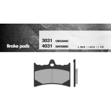 PASTILLAS DE FRENO BRENTA KH126 DE METAL SINTERIZADO (DORADO) (FT 4031)
