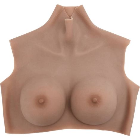 Plastron en silicone marron pâle coupe C (1/5)