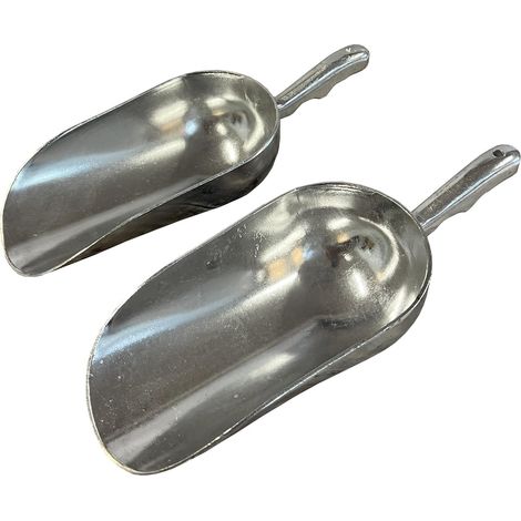 Large Aluminium Potting, Pet Food and Bird Seed Scoop (Set of 2) (1/5)