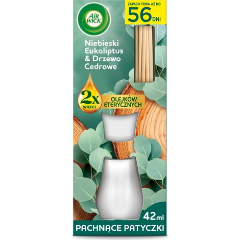 018994 Bastoncini profumati Air Wick all'eucalipto blu e legno di cedro 42 ml (1/5)