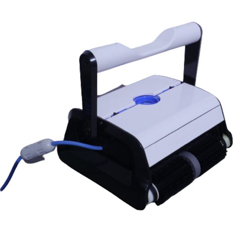 Robot nettoyeur de piscine électrique 150 m² – Débit 16 m³/h – Longueur câble 15 m – Nettoyage fond, parois et ligne d'eau – Bypiscine (1/5)