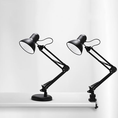TrAdE Shop Traesio - Lampada Da Tavolo Con Morsetto Orientabile X Estetista Snodabile E27 Colori 60w - (1/5)
