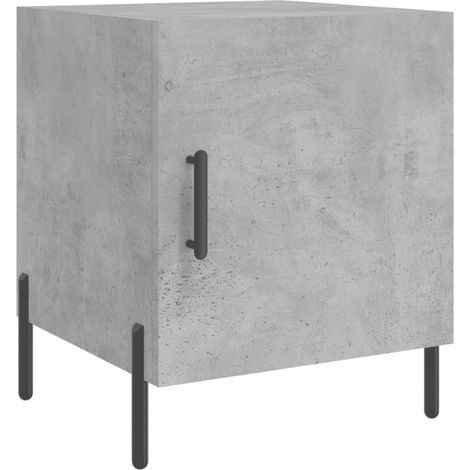 Maison Exclusive - Comodino Grigio Cemento 40x40x50 cm in Legno Multistrato