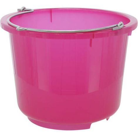Secchio rosa trasparente 12 L KERBL 298801
