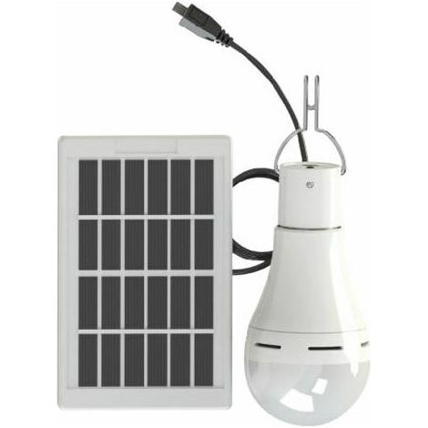 Ampoule Solaire, Luminosite Reglable Sur 3 Niveaux, Dc 5-6V 9W, 25Led (1/5)