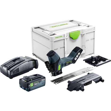 Festool ISC 240 EB-Basic Akku Dämmstoffsäge 18 V 240 mm + 1x Akku 8,0 Ah + Schnellladegerät + Systainer