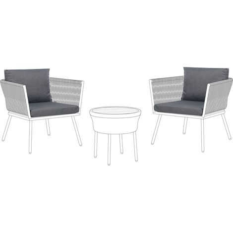 Outdoor Cushion Cover Set GARGANO Grey (1/5)