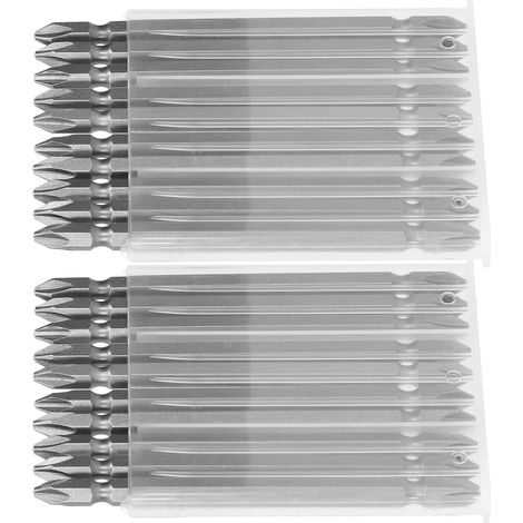 2 Embouts Magnétiques PH2 Croisés 110mm pour Tournevis Électrique Double Tête