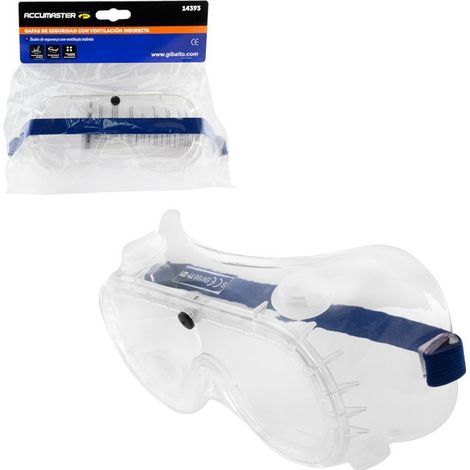 Gafas de seguridad con ventilación indirecta y lente transparente (1/5)