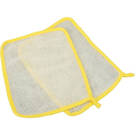 Lot de 2 gants de bain exfoliants, mousse riche, forte abrasion, fibres de nylon, double face, pour fille (1/5)