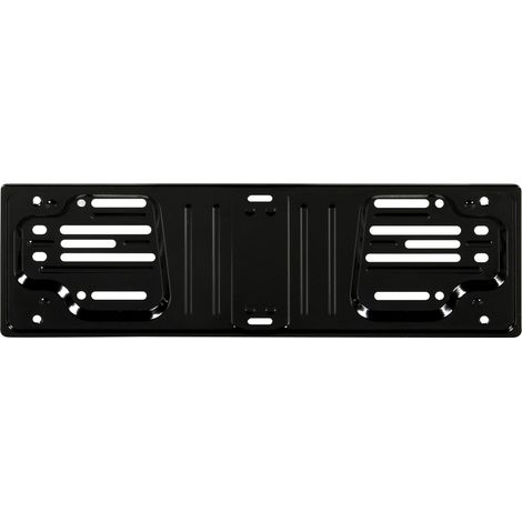 Porta targa anteriore in acciaio - Nero (1/3)