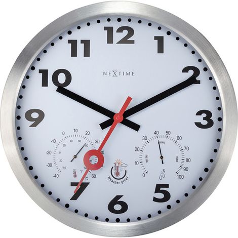 Nextime Außenwanduhr Clematis 4307AR Ø 35 cm Wanduhr (1/5)