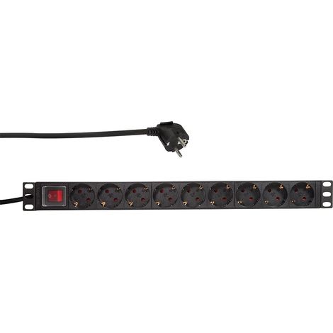 LogiLink PDU9C02 unità di distribuzione dell'energia (PDU) Nero 9 presa(e) AC (1/5)