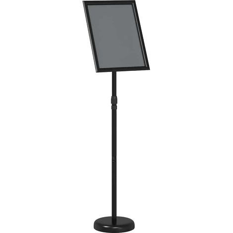 Trade Show Displays Black 30 x 25 x 128 cm Aluminum vidaXL